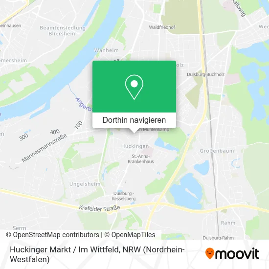 Huckinger Markt / Im Wittfeld Karte