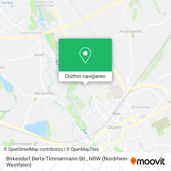 Birkesdorf Berta-Timmermann-Str. Karte