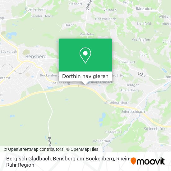Bergisch Gladbach, Bensberg am Bockenberg Karte