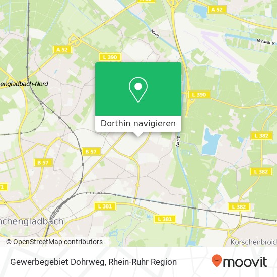 Gewerbegebiet Dohrweg Karte