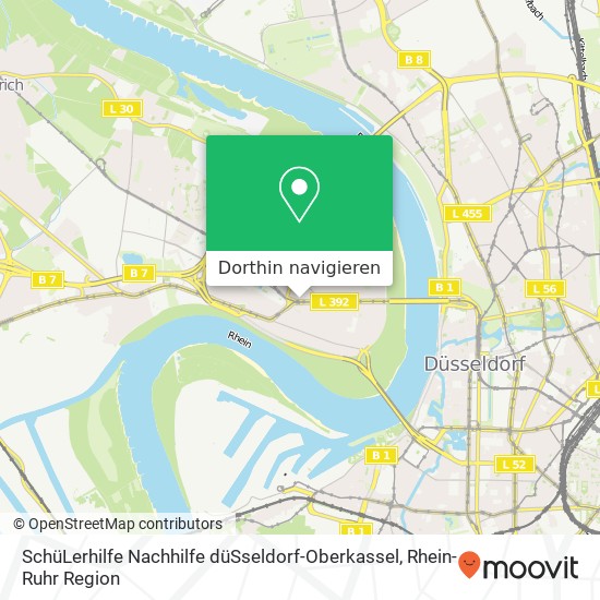 SchüLerhilfe Nachhilfe düSseldorf-Oberkassel Karte