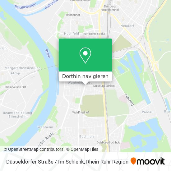 Düsseldorfer Straße / Im Schlenk Karte