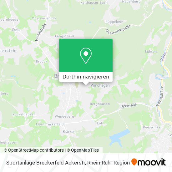 Sportanlage Breckerfeld Ackerstr Karte