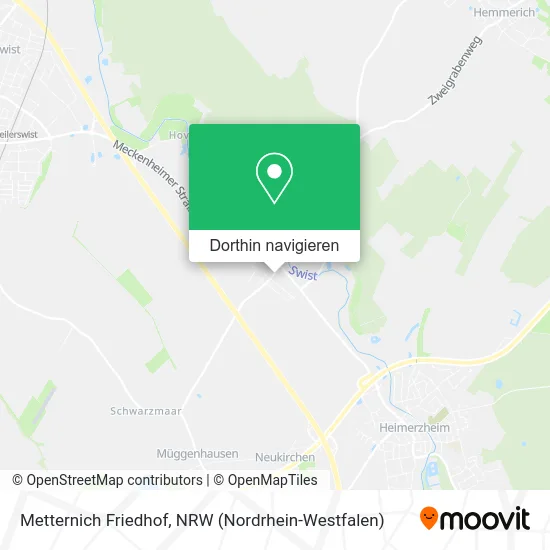 Metternich Friedhof Karte