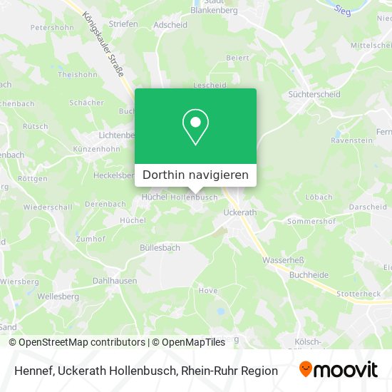 Hennef, Uckerath Hollenbusch Karte