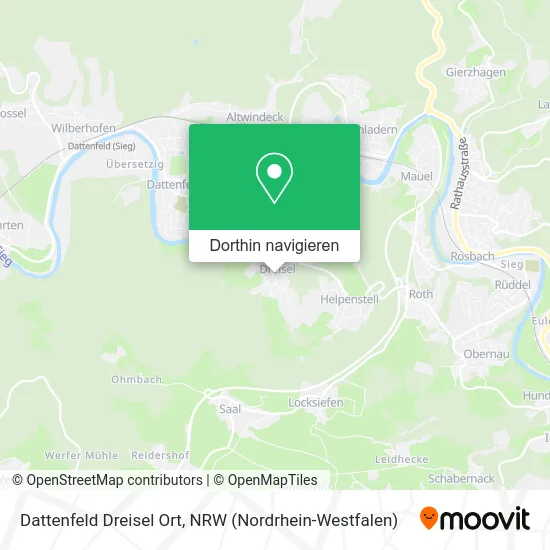Dattenfeld Dreisel Ort Karte