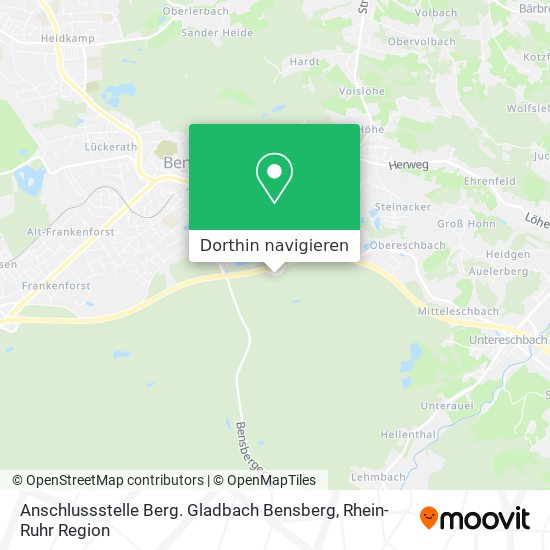 Anschlussstelle Berg. Gladbach Bensberg Karte
