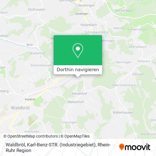 Waldbröl, Karl-Benz-STR. (Industriegebiet) Karte