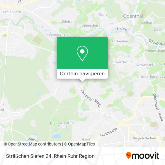 Sträßchen Siefen 24 Karte