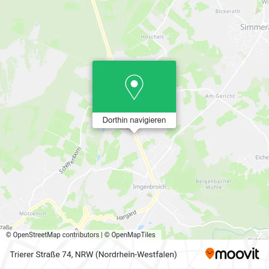 Trierer Straße 74 Karte