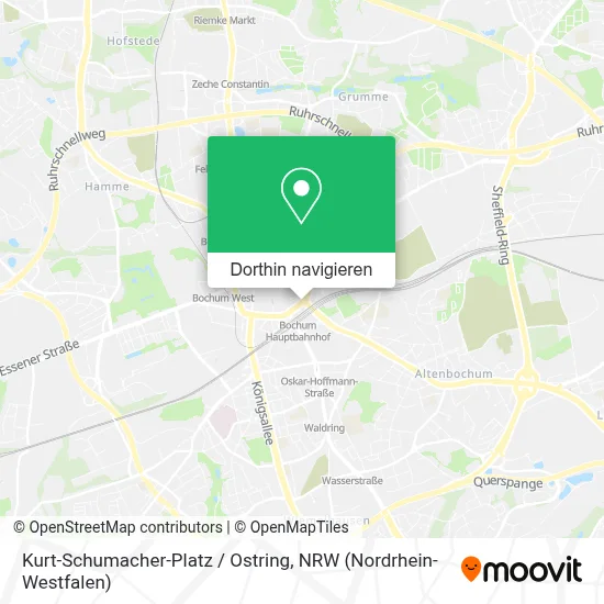 Kurt-Schumacher-Platz / Ostring Karte