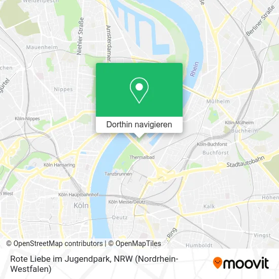 Rote Liebe im Jugendpark Karte