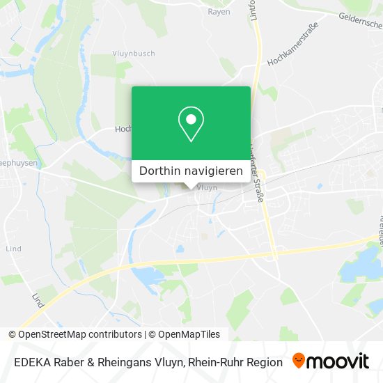 EDEKA Raber & Rheingans Vluyn Karte