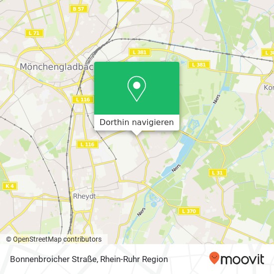 Bonnenbroicher Straße Karte