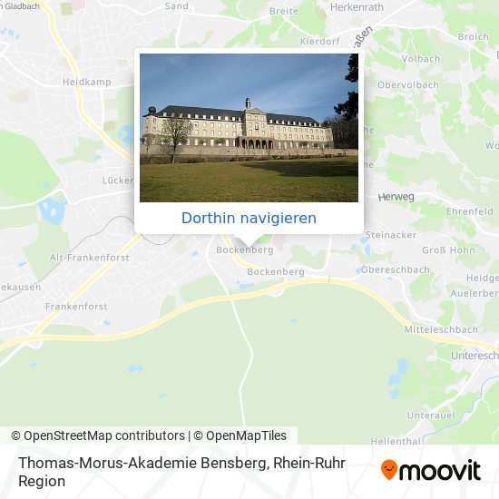 Thomas-Morus-Akademie Bensberg Karte