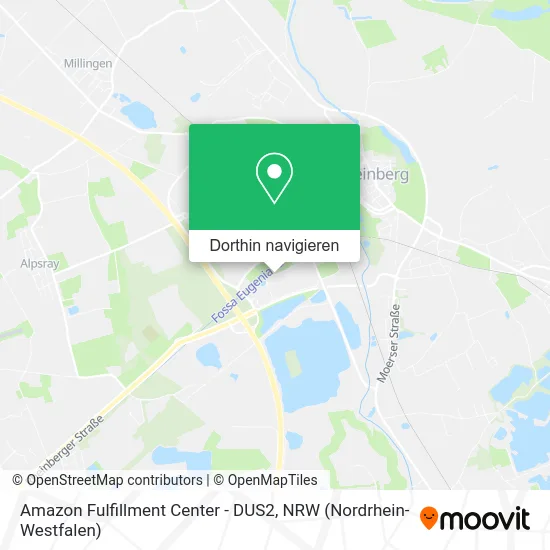 Amazon Fulfillment Center - DUS2 Karte