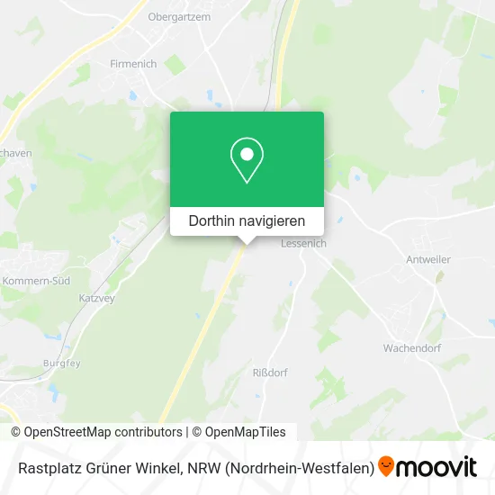 Rastplatz Grüner Winkel Karte