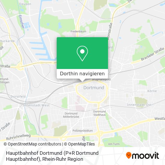 Hauptbahnhof Dortmund (P+R Dortmund Hauptbahnhof) Karte