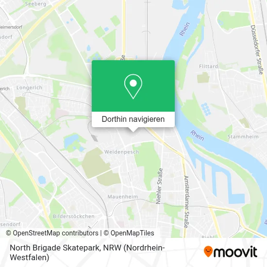 North Brigade Skatepark Karte