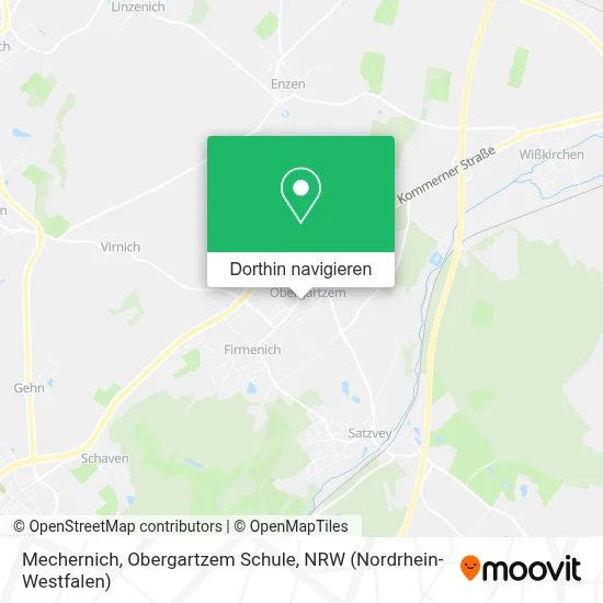 Mechernich, Obergartzem Schule Karte