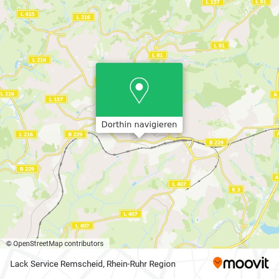 Lack Service Remscheid Karte