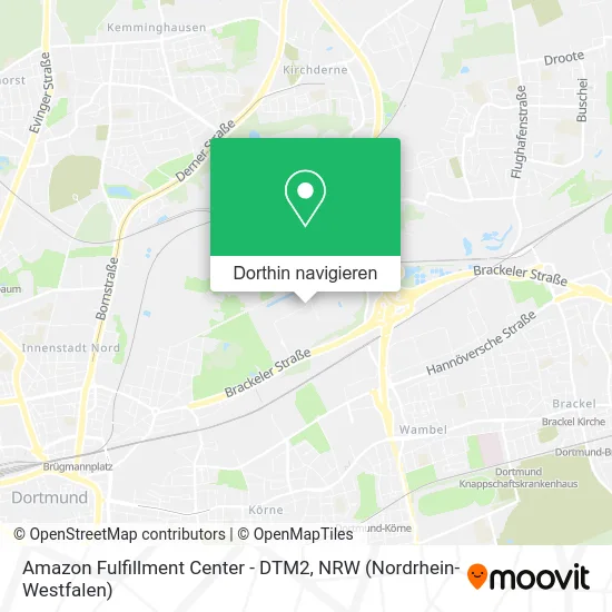 Amazon Fulfillment Center - DTM2 Karte