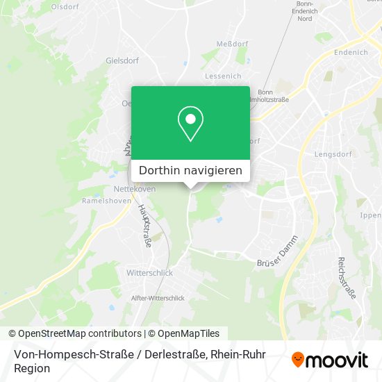 Von-Hompesch-Straße / Derlestraße Karte