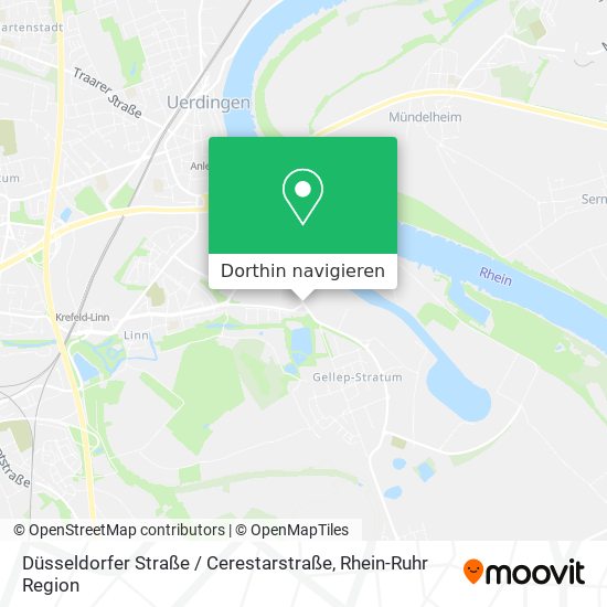 Düsseldorfer Straße / Cerestarstraße Karte