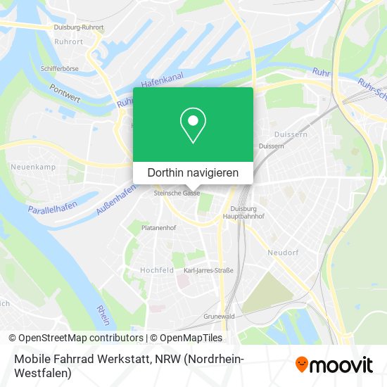 Mobile Fahrrad Werkstatt Karte