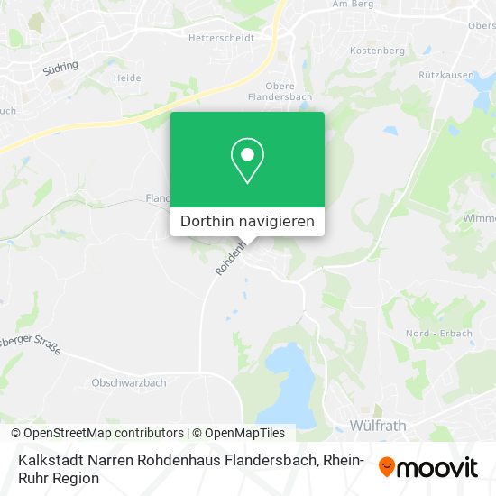 Kalkstadt Narren Rohdenhaus Flandersbach Karte