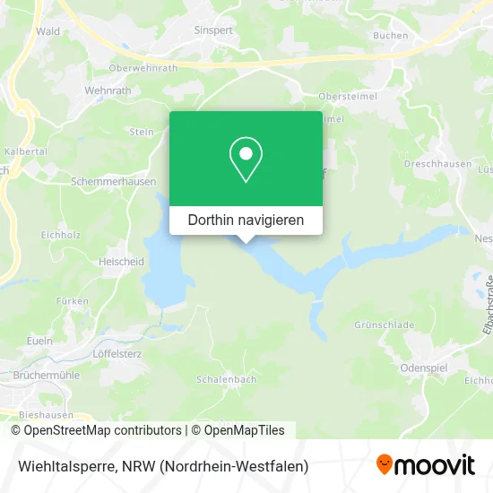 Wiehltalsperre Karte