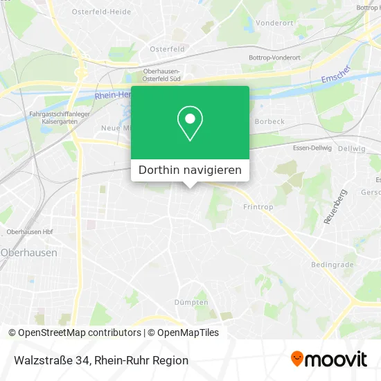 Walzstraße 34 Karte