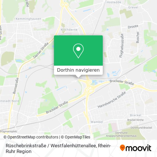 Rüschebrinkstraße / Westfalenhüttenallee Karte
