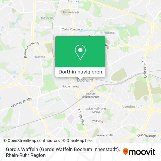 Gerd's Waffeln (Gerds Waffeln Bochum Innenstadt) Karte