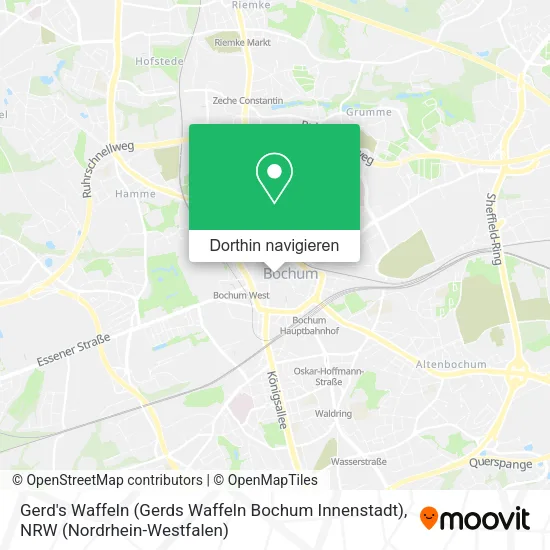 Gerd's Waffeln (Gerds Waffeln Bochum Innenstadt) Karte
