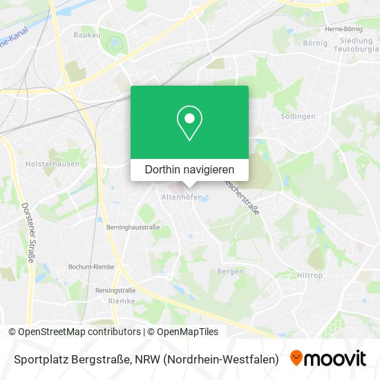 Sportplatz Bergstraße Karte