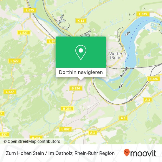Zum Hohen Stein / Im Ostholz Karte