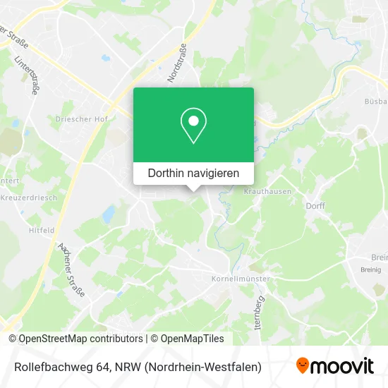 Rollefbachweg 64 Karte