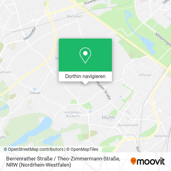 Berrenrather Straße / Theo-Zimmermann-Straße Karte