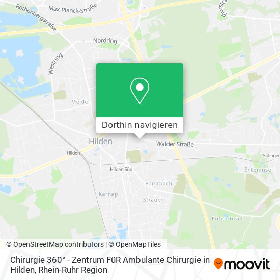 Chirurgie 360° - Zentrum FüR Ambulante Chirurgie in Hilden Karte