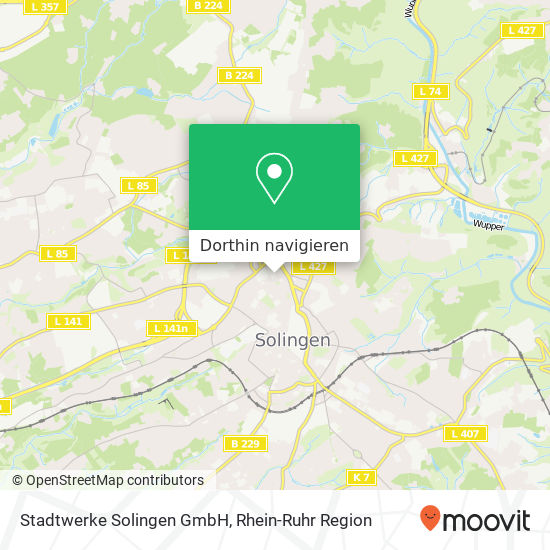 Stadtwerke Solingen GmbH Karte