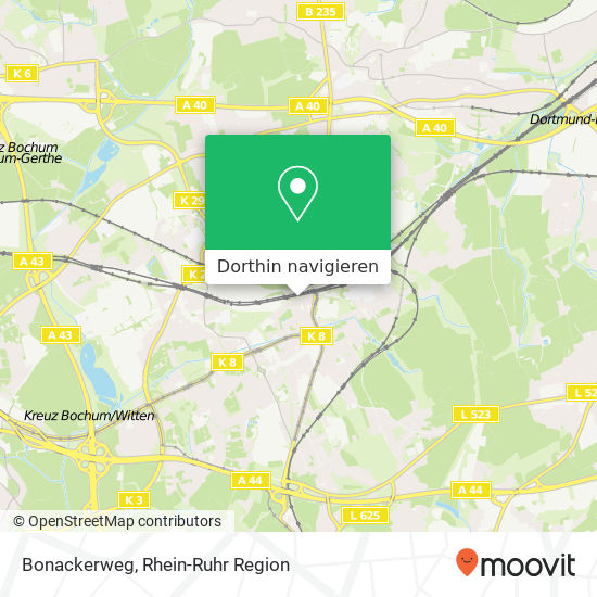 Bonackerweg Karte