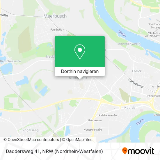 Daddersweg 41 Karte