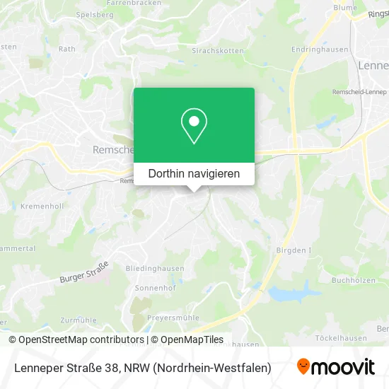 Lenneper Straße 38 Karte