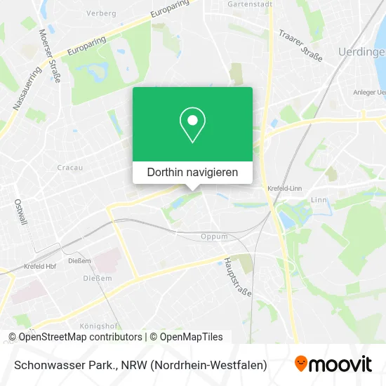 Schonwasser Park. Karte