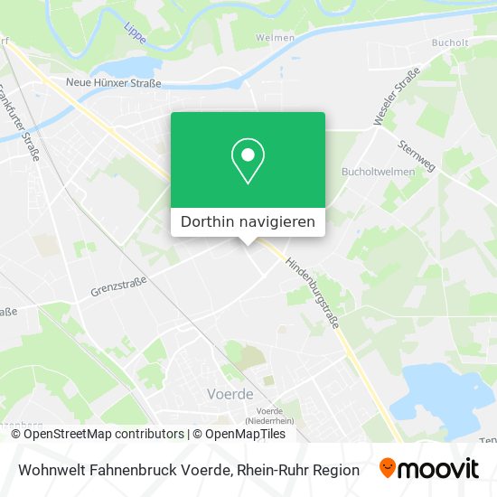 Wohnwelt Fahnenbruck Voerde Karte