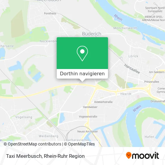 Taxi Meerbusch Karte