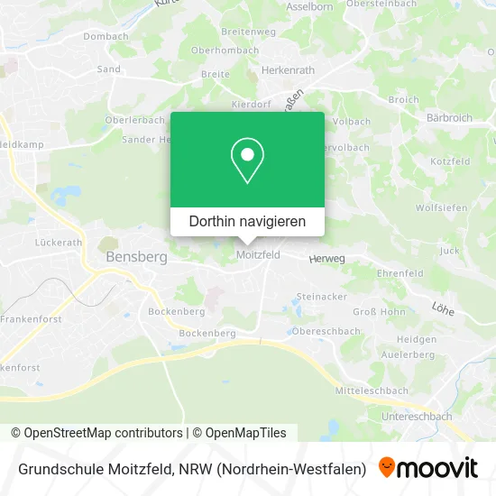 Grundschule Moitzfeld Karte