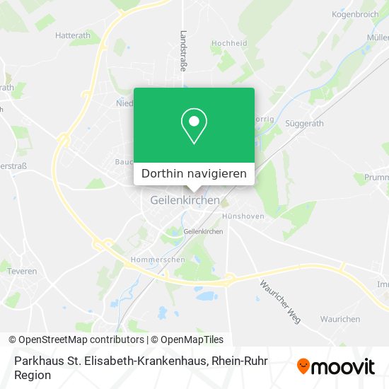 Parkhaus St. Elisabeth-Krankenhaus Karte