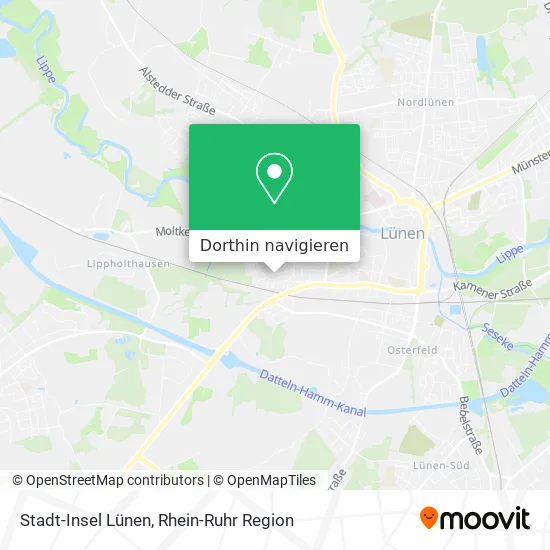 Stadt-Insel Lünen Karte